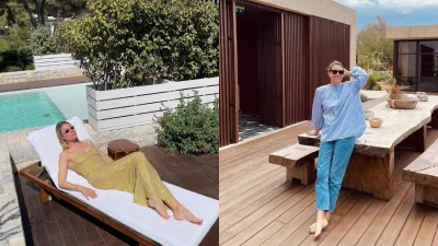 Σε πέτρινο αριστοκρατικό ξενοδοχείο στη μέση του δάσους - Η σύντομη απόδραση της Βίκυς Καγιά σε χωριό της Αρκαδίας