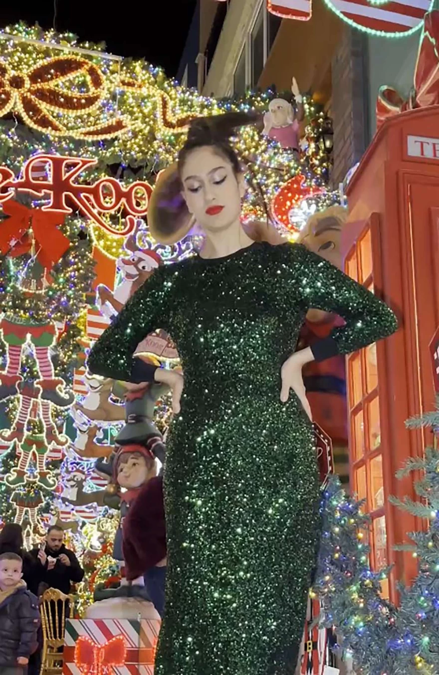 πράσινο φόρεμα