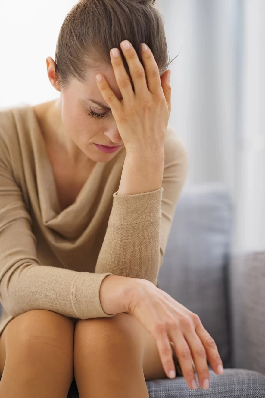 γυναίκα λυπημένη