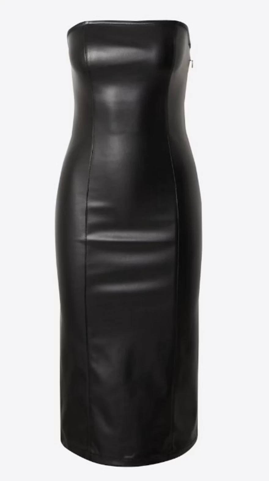 μαύρο δερμάτινο φόρεμα