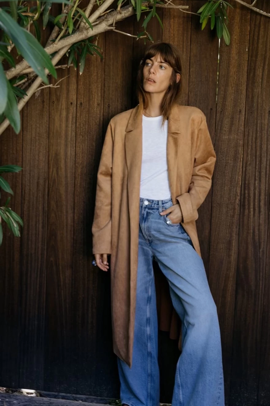 zara καμηλό παλτό