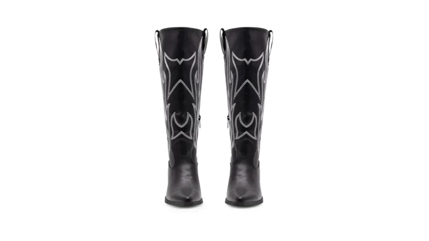 μαύρες καουμπόικες μπότες