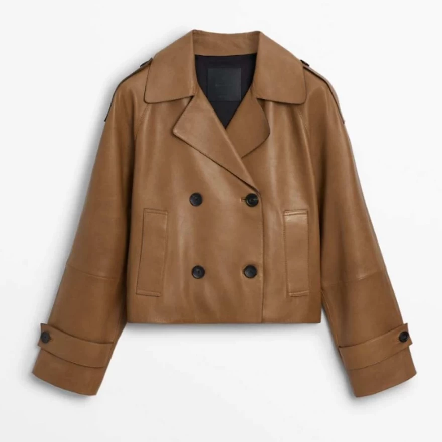 δερμάτινο καμπαρντινάκι