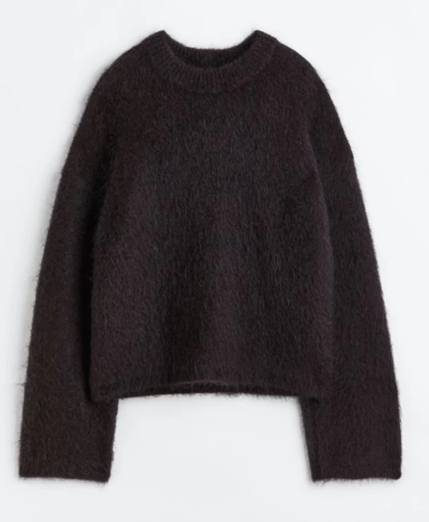 καφέ πουλόβερ