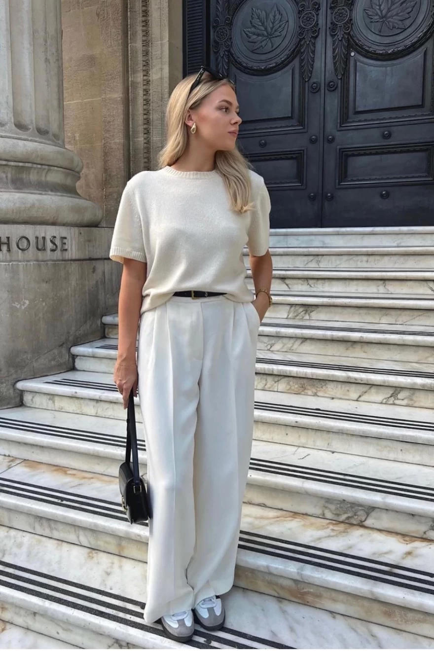 λευκό παντελόνι