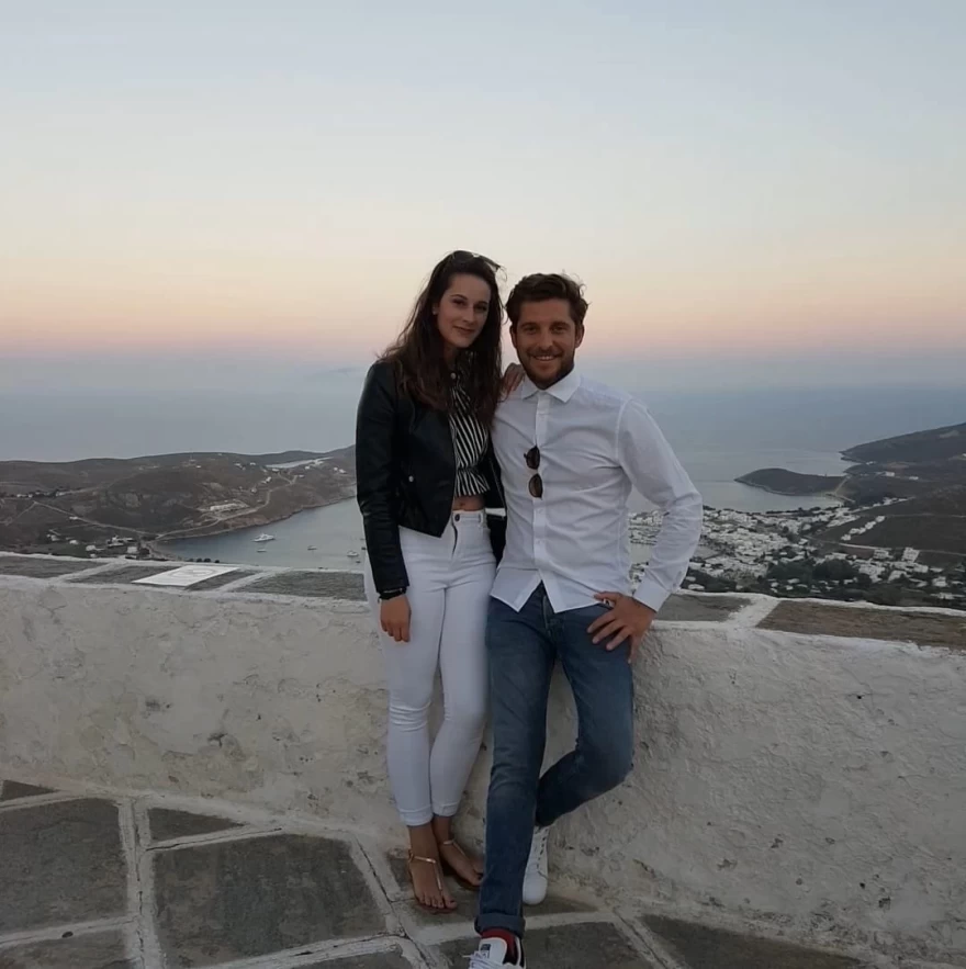 Ο Χρήστος Μοίρας με την σύζυγό του