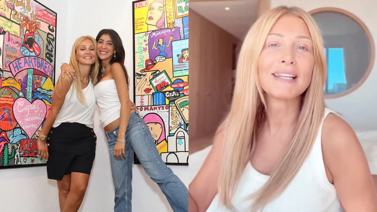 Νατάσα Θεοδωρίδου: Η κατάλευκη μονοκατοικία της με ροζ μαρμάρινο μπάνιο, τεράστιο καναπέ και κρυστάλλινους πολυελαίους