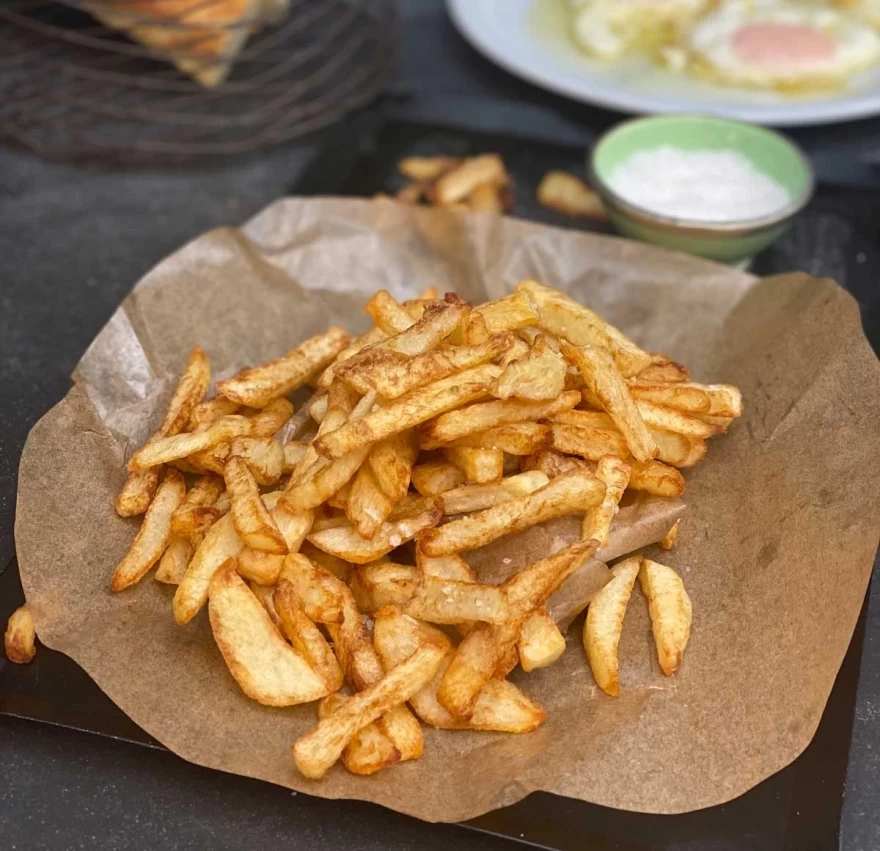 Πατάτες τηγανίτες - Ψήσιμο