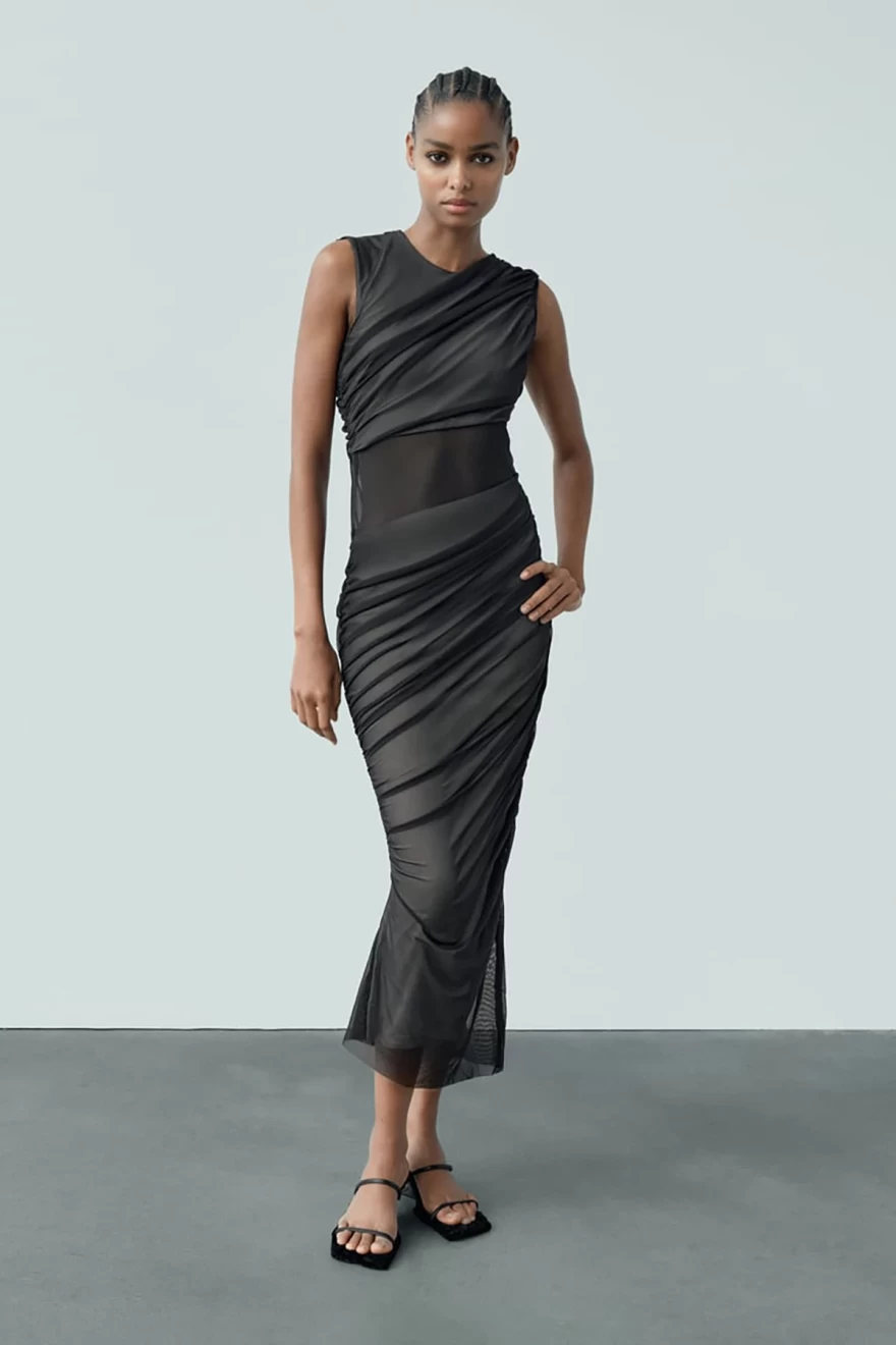 διάφανο φόρεμα