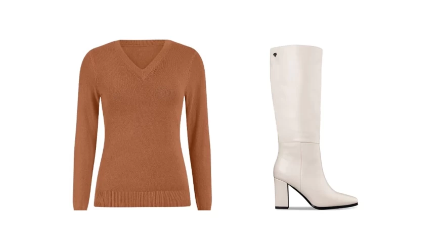 μπεζ μπότες