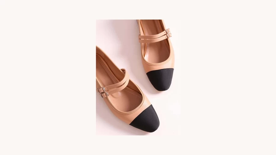 μπαλαρίνες δίχρωμες