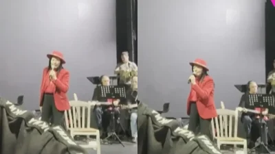 Ζωζώ Σαπουντζάκη: Το βίντεο που διέρρευσε από τη σκηνή λίγα λεπτά πριν καταρρεύσει - Πότε παίρνει εξιτήριο