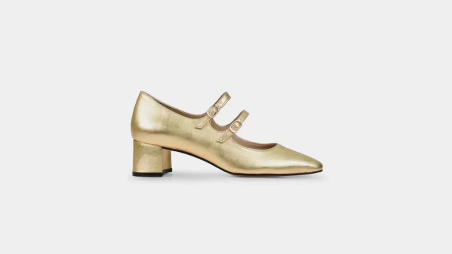 χρυσαφί γόβες