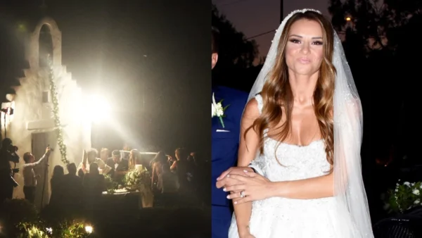 Ελένη Τσολάκη: Το ατύχημα με την τεράστια ουρά του νυφικού - Άγνωστο ευτράπελο στο γάμο της με τον Πετρουλάκη το 2017