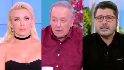 Καβγάς ανάμεσα στην Κατερίνα Καινούργιου και τον Αντρέα Μικρούτσικο για τα... μάτια του Λάμπρου Κωνσταντάρα