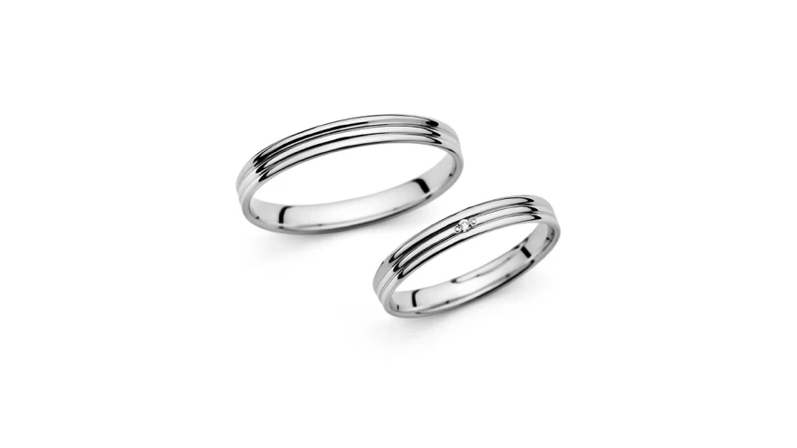 ασημί βέρες