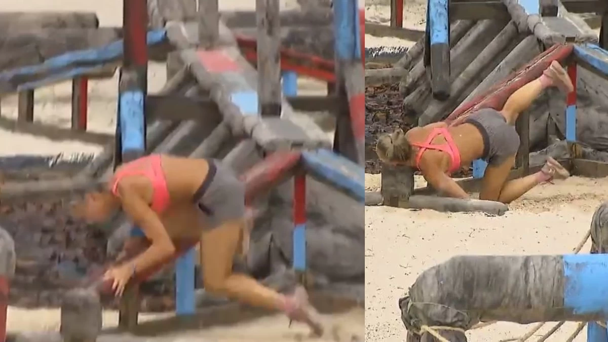 Survivor 28/2: Νέο ατύχημα για τη Δώρα μετά το καρούμπαλο στο μέτωπο - Προσγειώθηκε με το κεφάλι στην άμμο