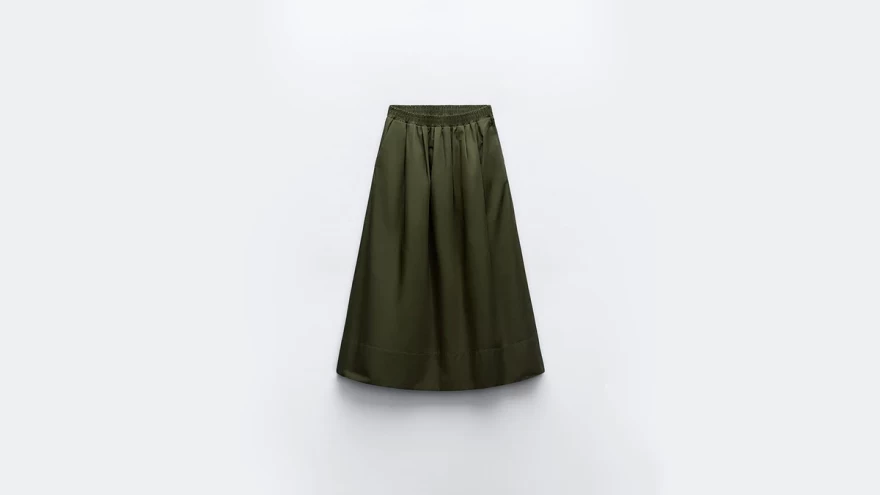 χακί φούστα