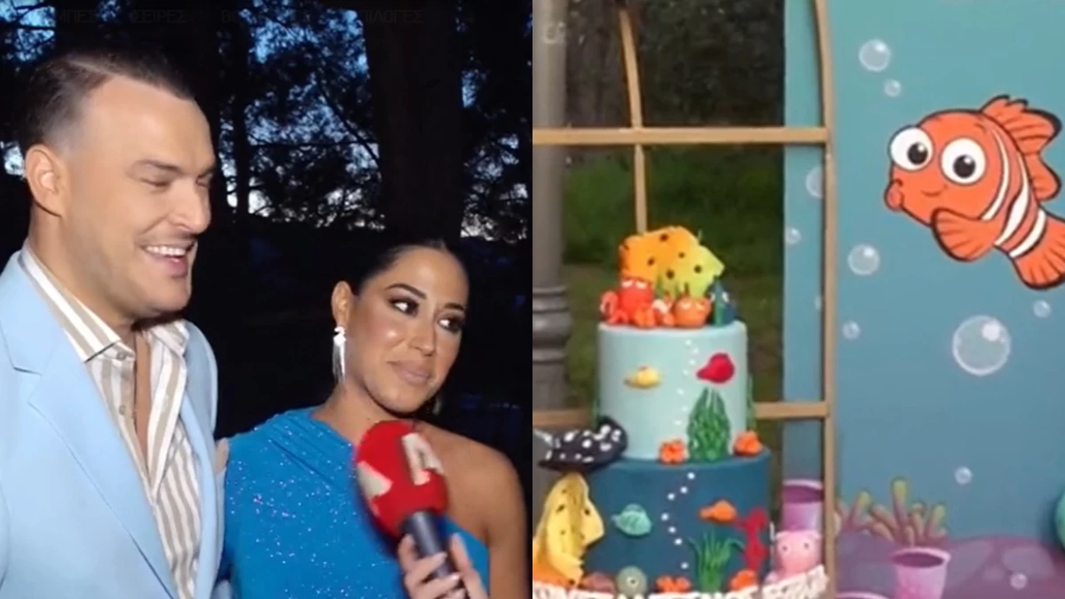 Σάκης Αρσενίου & Λαμπρινή Πλεύρη: Βάφτισαν τον γιο τους και εκπλήρωσαν το τάμα τους - Εκείνη με στενό μπλε φόρεμα κι εκείνος με γαλάζιο κοστούμι