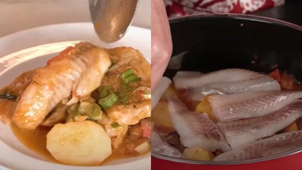 25η Μαρτίου αλλιώς: Φιλέτο μπακαλιάρου με μελωμένες πατάτες και μανιτάρια - Η σάλτσα είναι το μυστικό