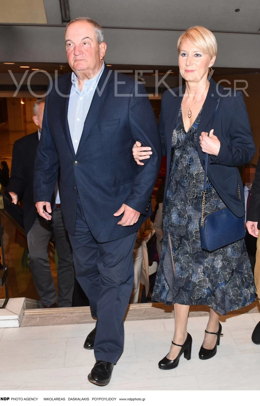 Κώστας Καραμανλής Νατάσα Παζαΐτη έξοδος