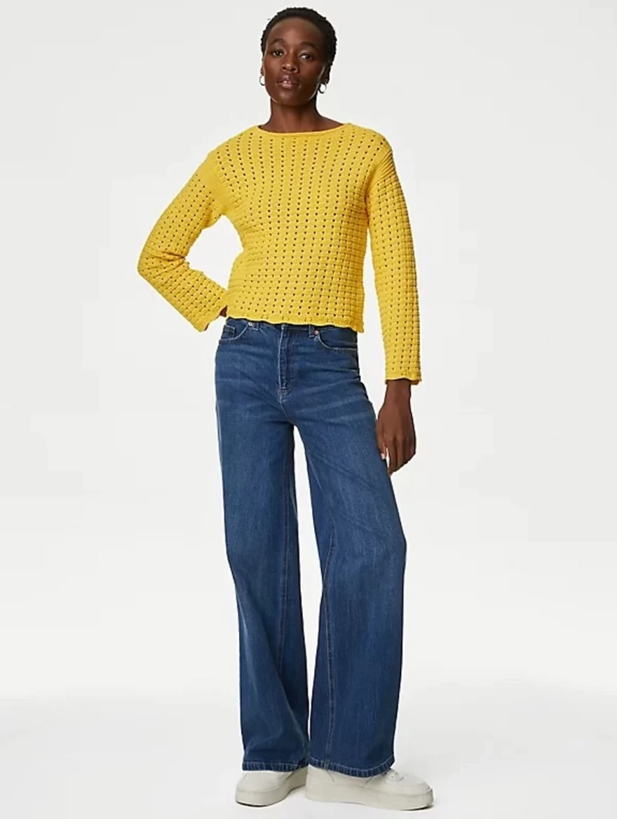 κίτρινο πουλόβερ