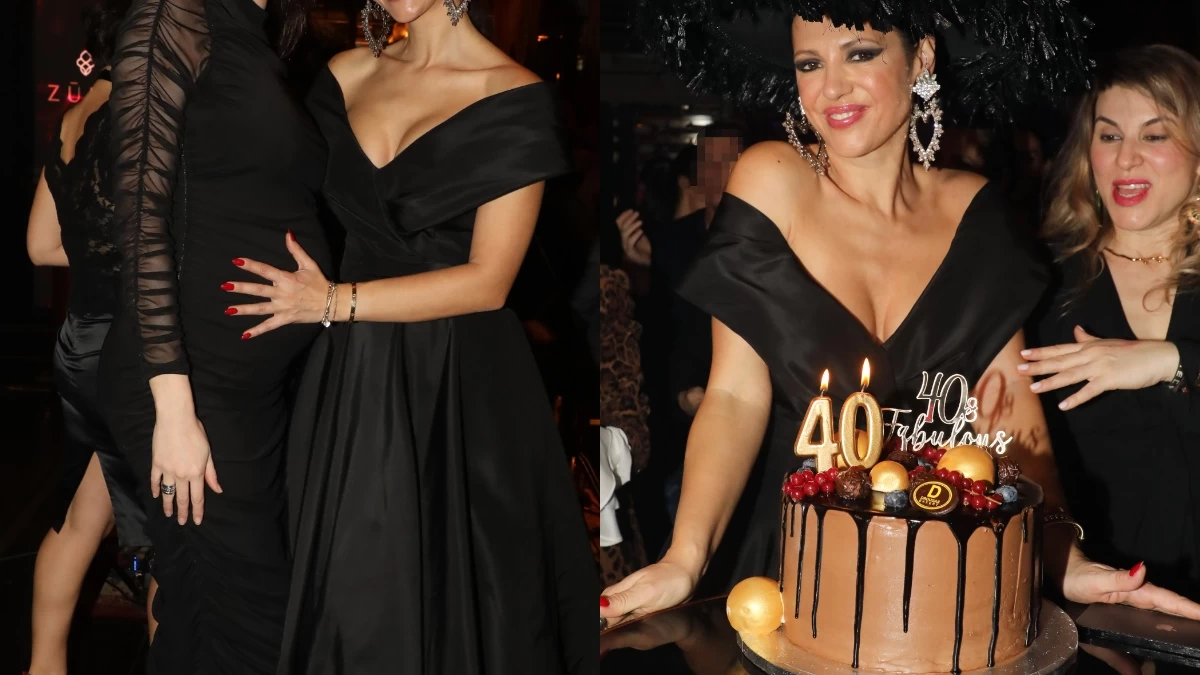 Εμφανίστηκε σε προχωρημένη εγκυμοσύνη στο πάρτι της Ραμόνας Βλαντή - Περιμένει το 1ο της παιδί η πασίγνωστη Ελληνίδα ''γαζέλα''