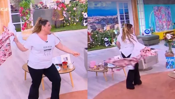 Δανάη Μπάρκα: Έβγαλε το ρούχο της και το πέταξε έξαλλη - Το όλο νόημα τραγούδι που ξεσήκωσε την παρουσιάστρια