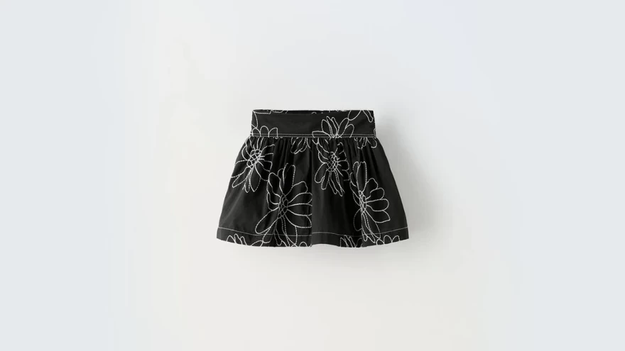 φούστα εμπριμέ zara kids