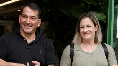 Εξιτήριο από το μαιευτήριο για την Αφροδίτη Σκαφίδα - Οι φωτογραφίες με τον Πύρρο Δήμα και το νεογέννητο μωράκι τους