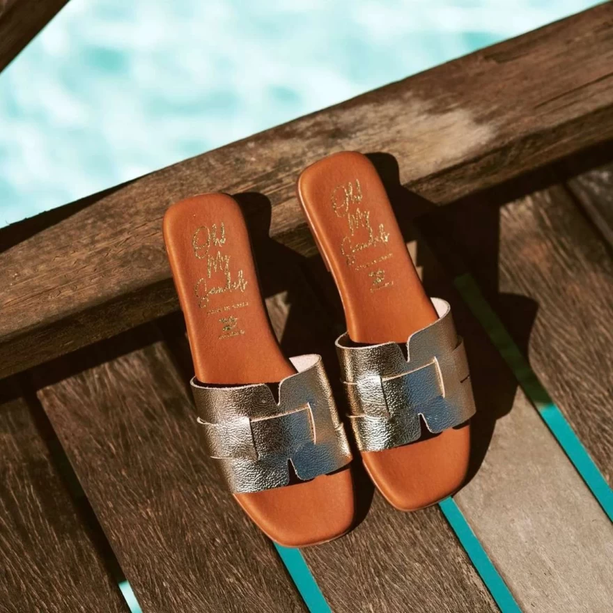 μεταλλιζέ σανδάλια  Oh! My Sandals