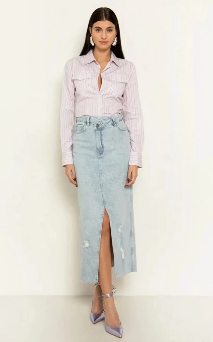 στενή τζιν φούστα