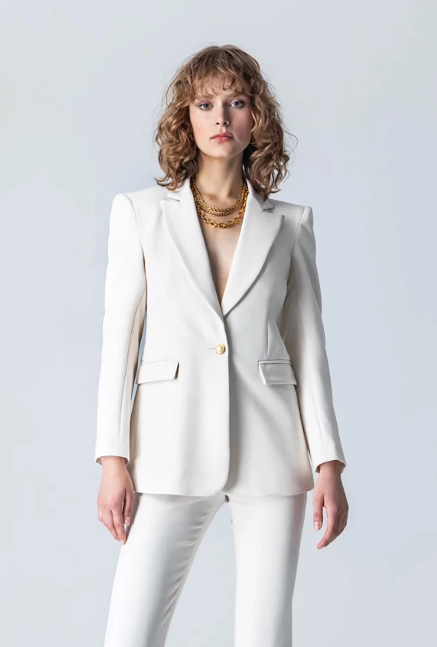 λευκό σακάκι for ever young the label