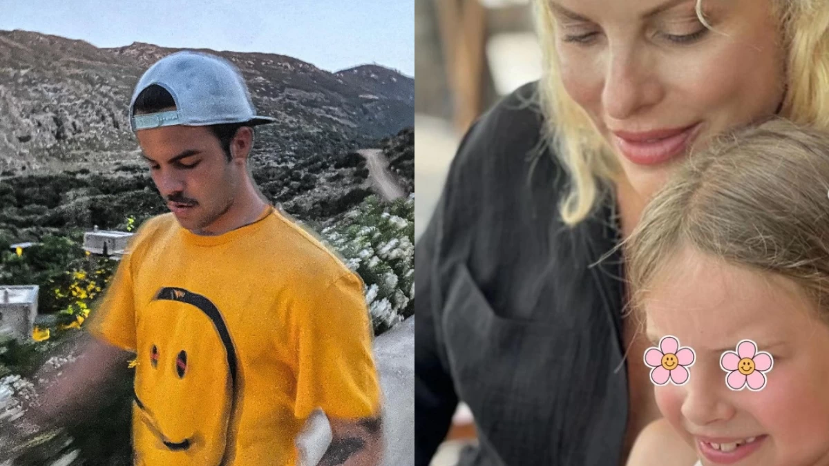 Άγγελος Λάτσιος: Ημίγυμνος αγκαλιά με τη μικρή Μαρίνα στην Άνδρο - Οι τρυφερές στιγμές με την αδερφή του στο ησυχαστήριό τους