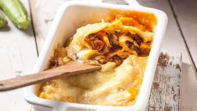 Το κλασικό παστίτσιο αλλά... νηστίσιμο - Με πλούσια λαχταριστή κρέμα και λαχανικά