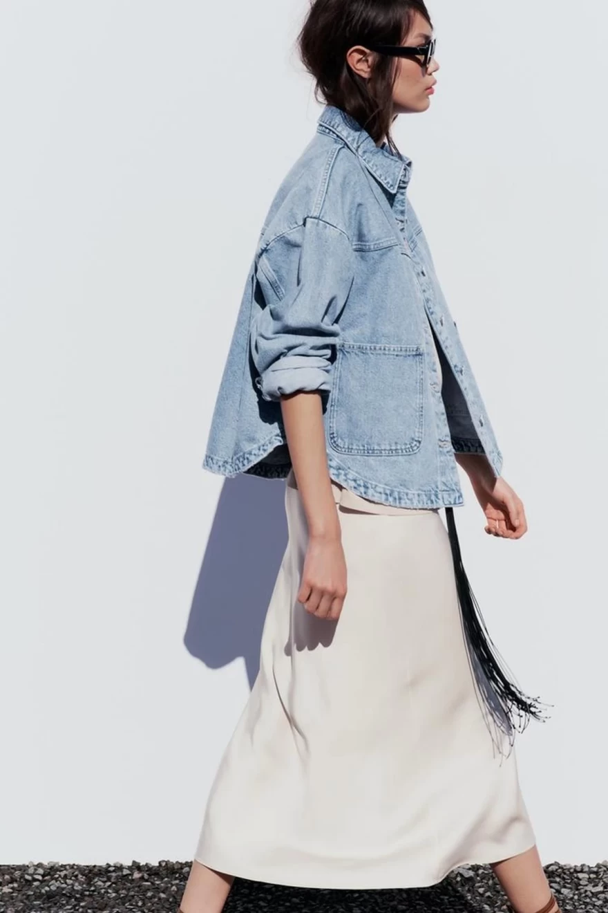 denim jacket zara