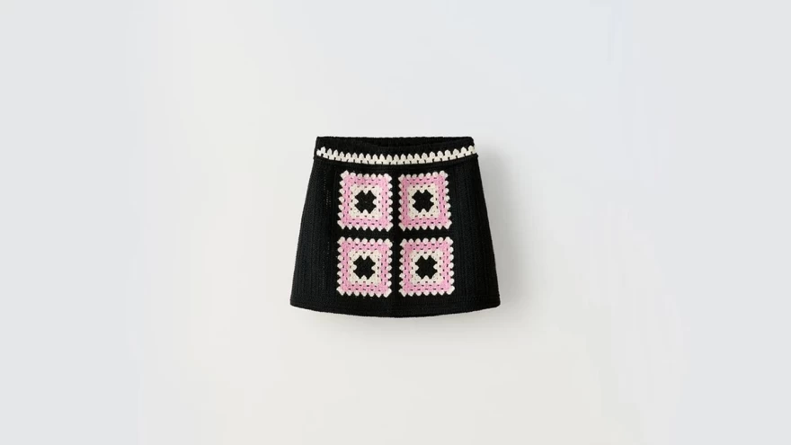 φούστα πλεκτή zara kids