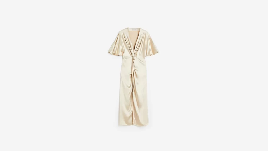 σατέν φόρεμα