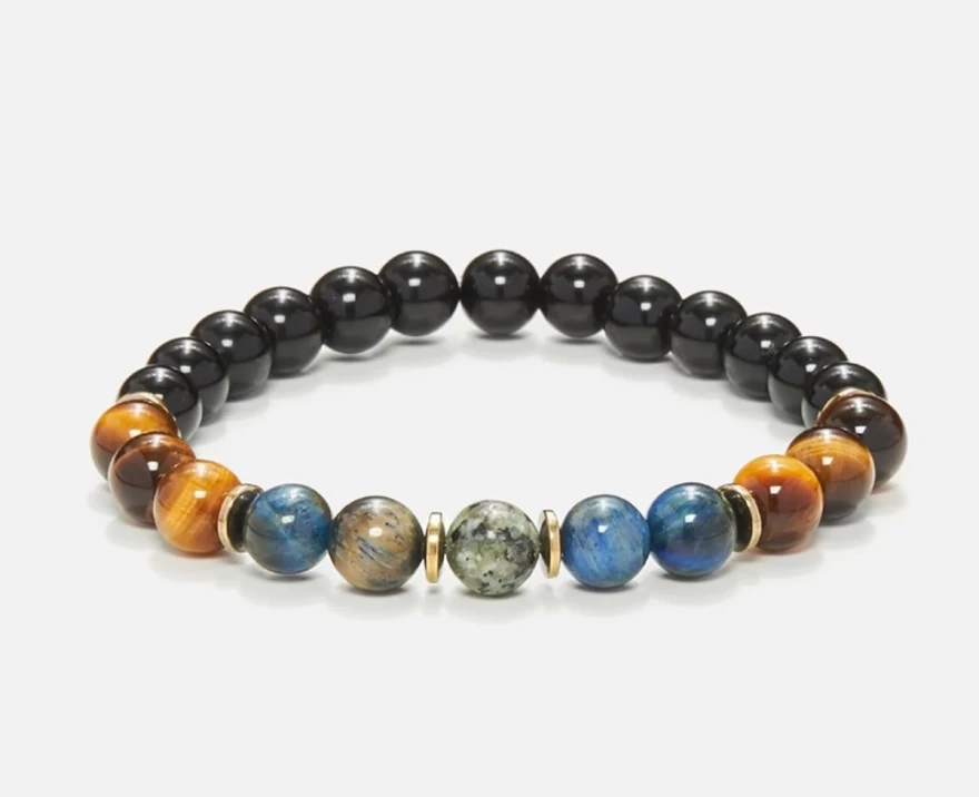 αντρικό βραχιόλι με χάντρες