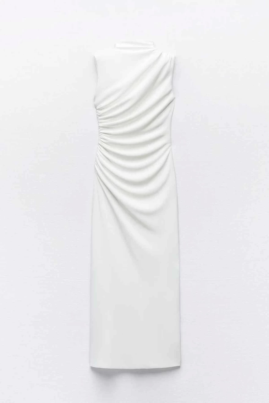 λευκό φόρεμα