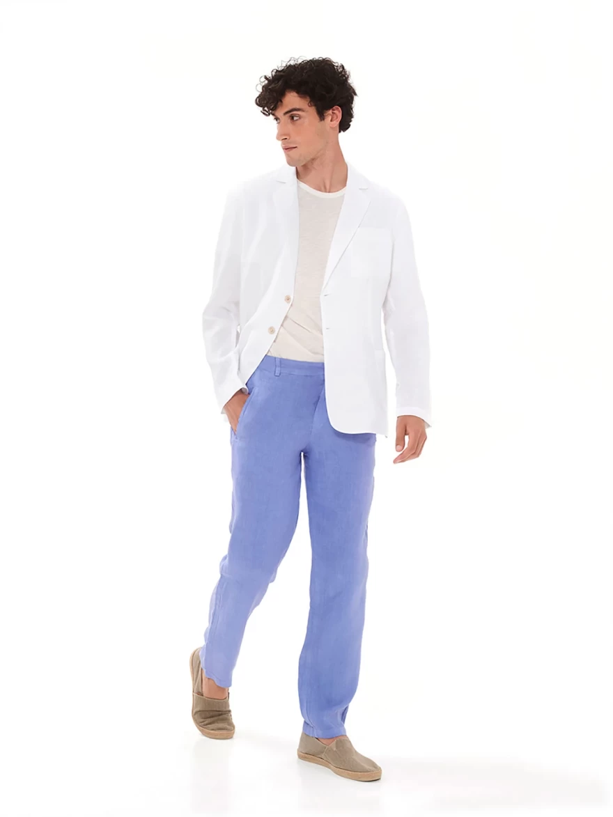 Λινό αντρικό σακάκι Haris Cotton