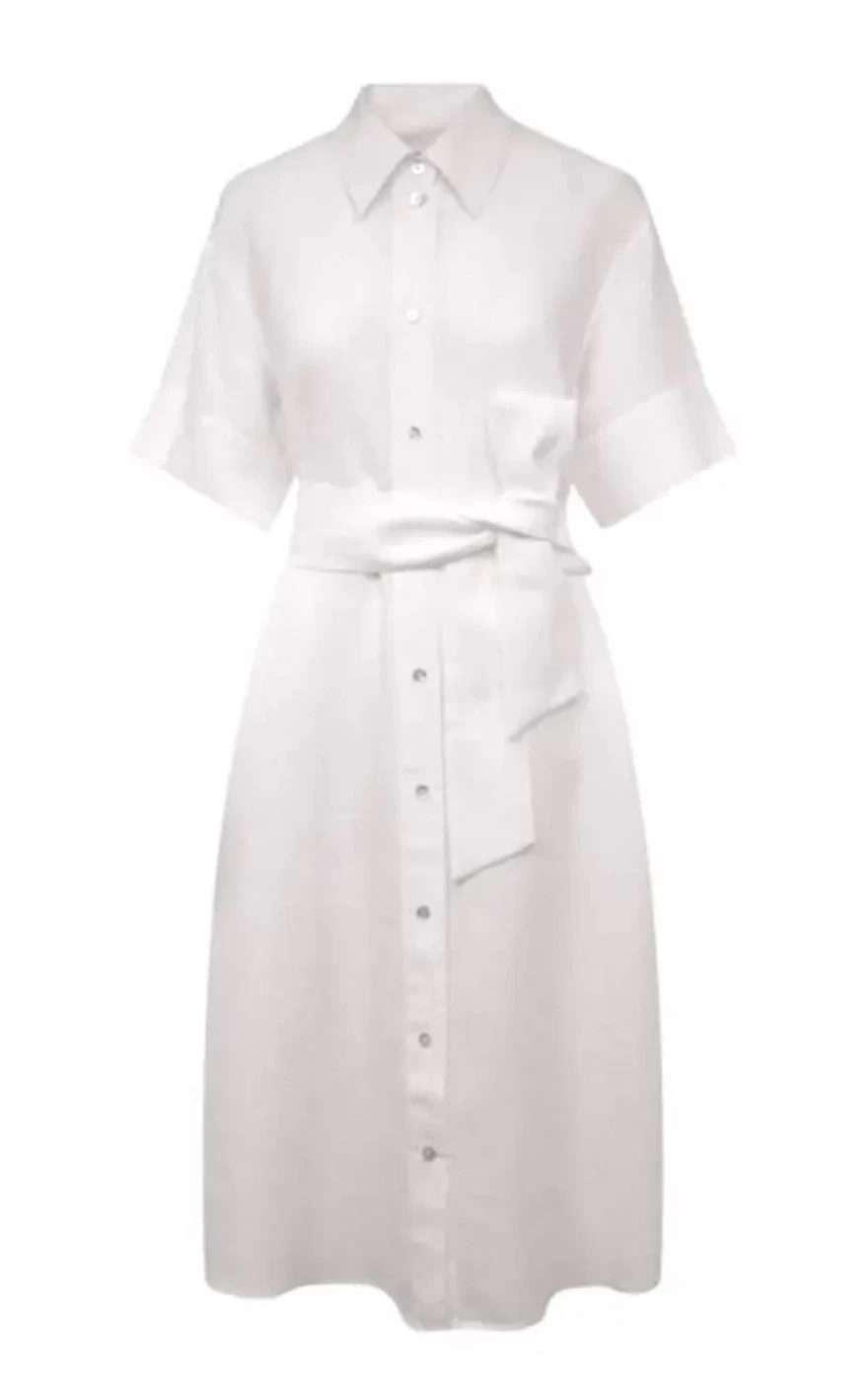 shirt-dress λευκό clodist.gr
