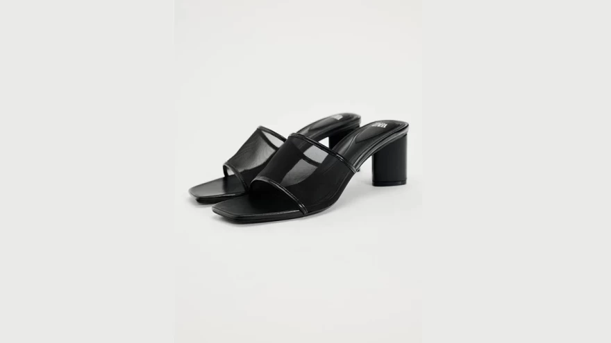 μαύρα mules  zara