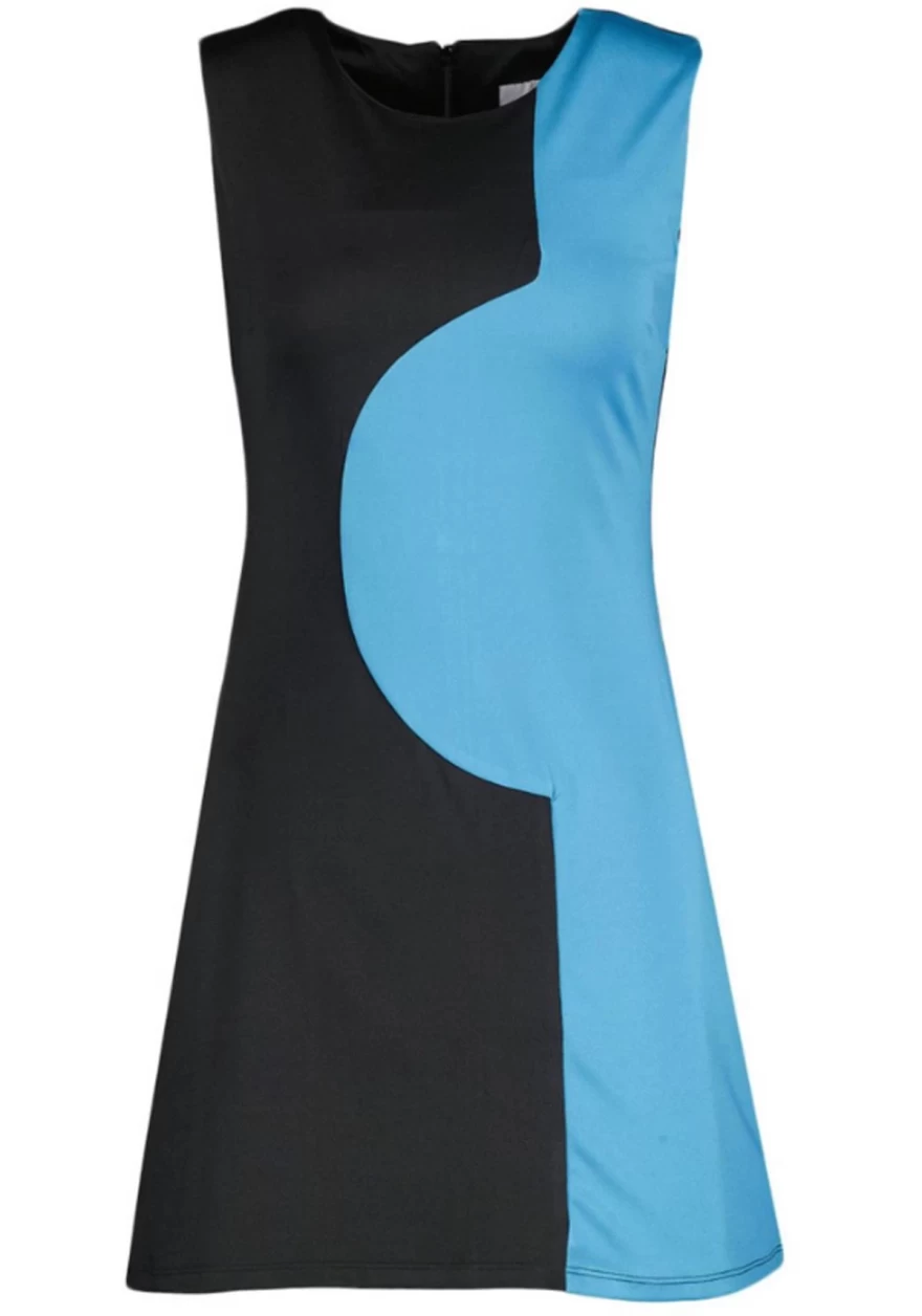 φόρεμα μπλε μαύρο σε Α γραμμή