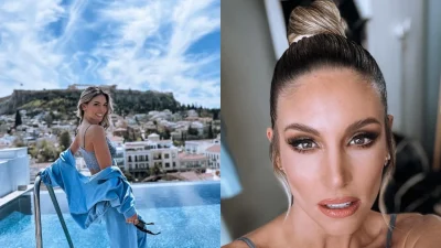 Αθηνά Οικονομάκου: Οι πόζες στην πισίνα του ξενοδοχείου και οι ανέμελες βόλτες στο νησί - Οι πρώτες της "μοναχικές" διακοπές μετά από δέκα χρόνια