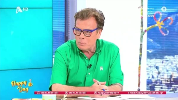 Δημήτρης Παπανώτας: «Έδωσε δουλίτσα στην κυρία Μαγγίρα και στην κυρία Μπακοδήμου...» - Το απαξιωτικό σχόλιο και η μπηχτή στον αέρα του Happy Day