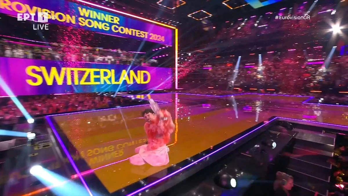 Eurovision 2024: Viral η στιγμή που το Nemo από την Ελβετία, έσπασε το βραβείο πάνω στην σκηνή