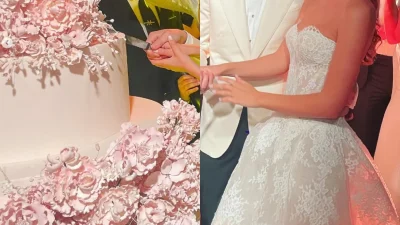 Λαμπερός γάμος με 1.200 καλεσμένους από την κοσμική Αθήνα - Το υπερθέαμα νυφικό, το χλιδάτο πάρτι και η εμφάνιση του Σάκη Ρουβά