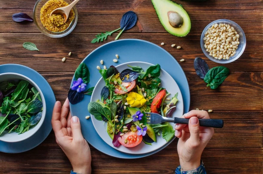 υγιεινό πιάτο με λαχανικά
