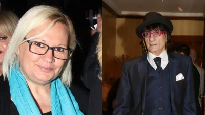 Καίτη Φίνου: Εκείνος με καπαρντίνα κι εκείνη με μεγάλα σκουλαρίκια - Φωτογραφίες από τον αρραβώνα της με τον Στάθη Ψάλτη